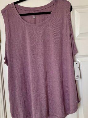 3X PURPLE SLEEVELESS TOP- NEW
